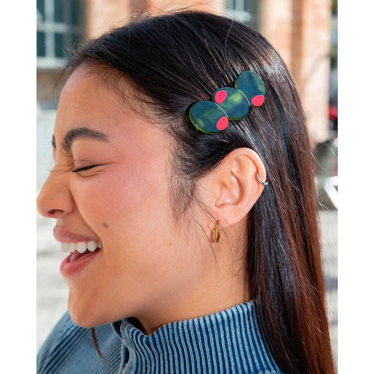 Pasador para el pelo Eat my socks - Olive