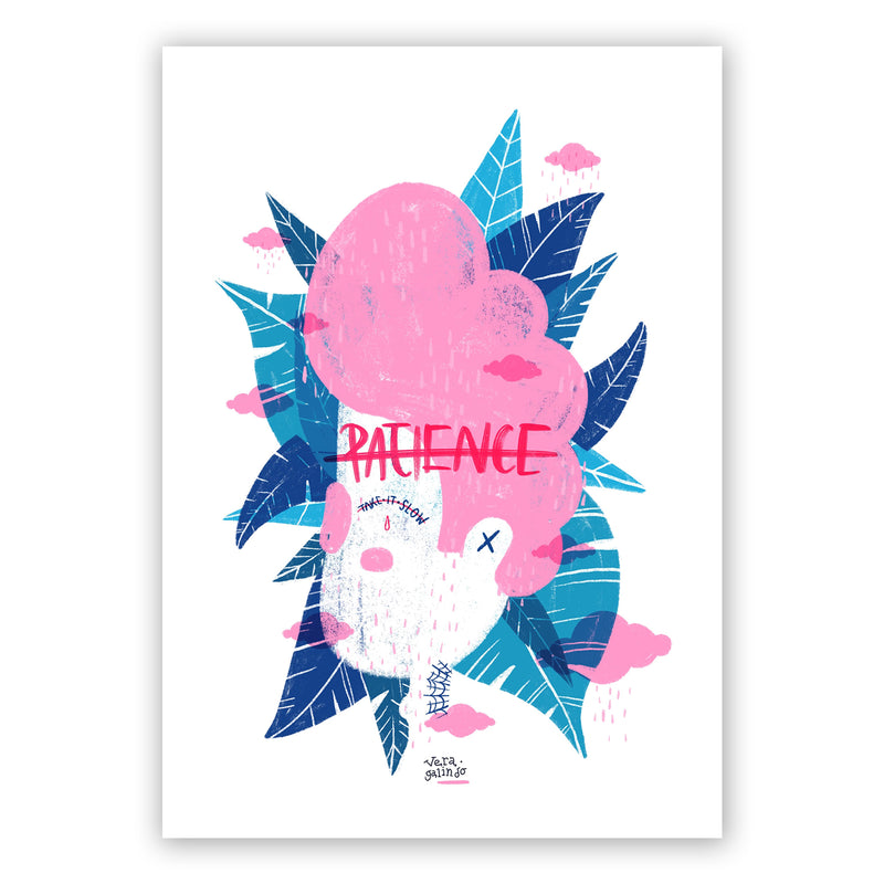 Print de Vera Galindo A4 - "Patience"