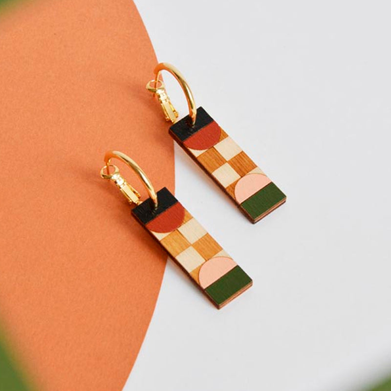 Pendientes reversibles - Hoops Terra