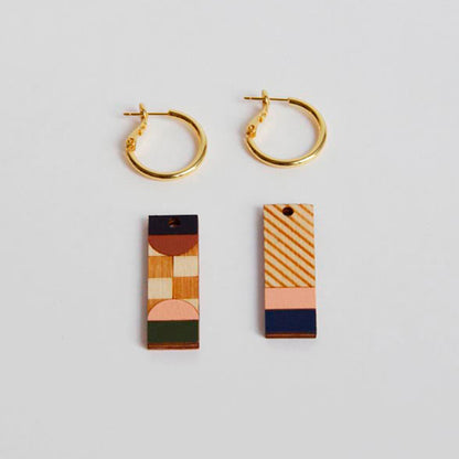 Pendientes reversibles - Hoops Terra
