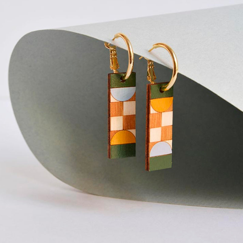 Pendientes reversibles - Hoops Fields