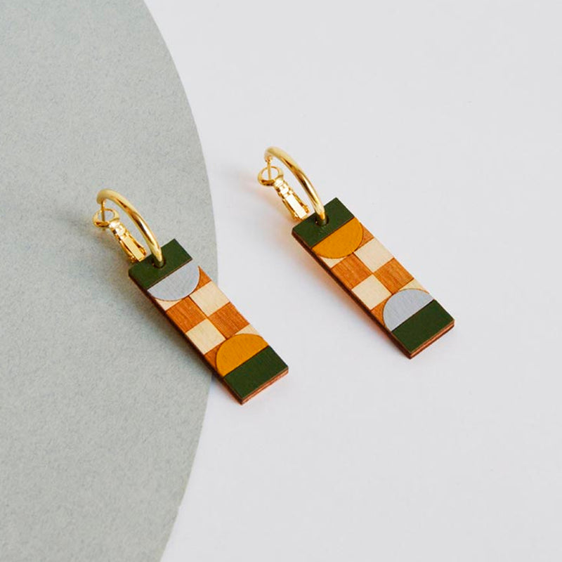 Pendientes reversibles - Hoops Fields