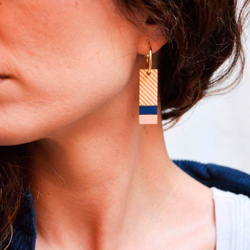 Pendientes reversibles - Hoops Fields