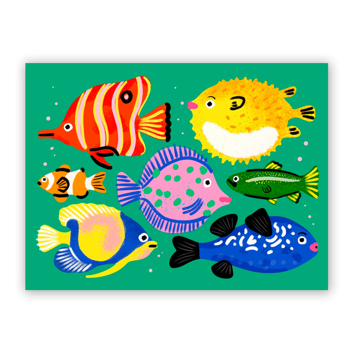 Print de Sara Marcos A4 - "Peces" 🐠