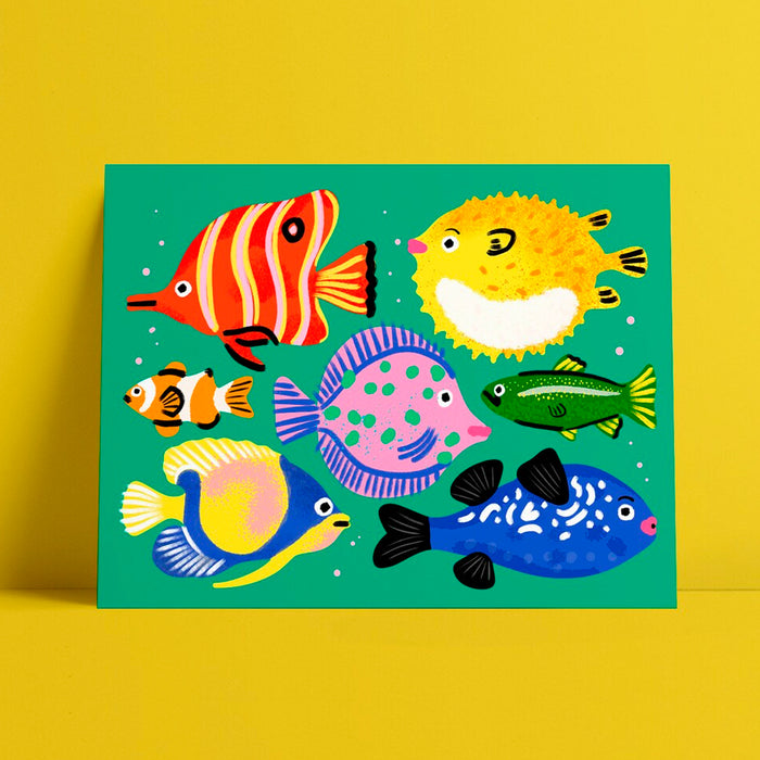 Print de Sara Marcos A4 - "Peces" 🐠