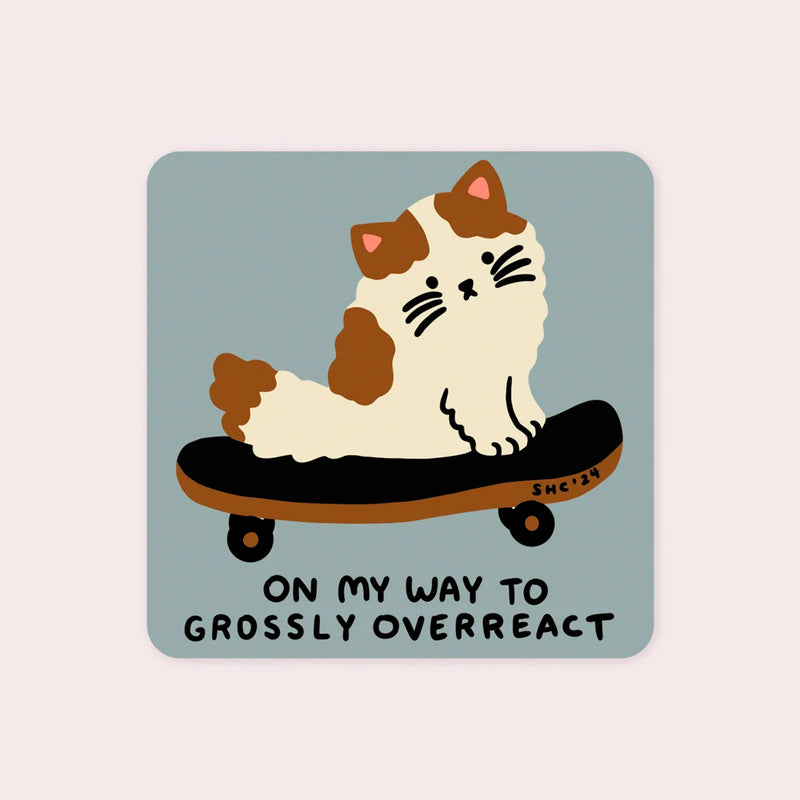 Pegatina - Overreact 🐱🛹