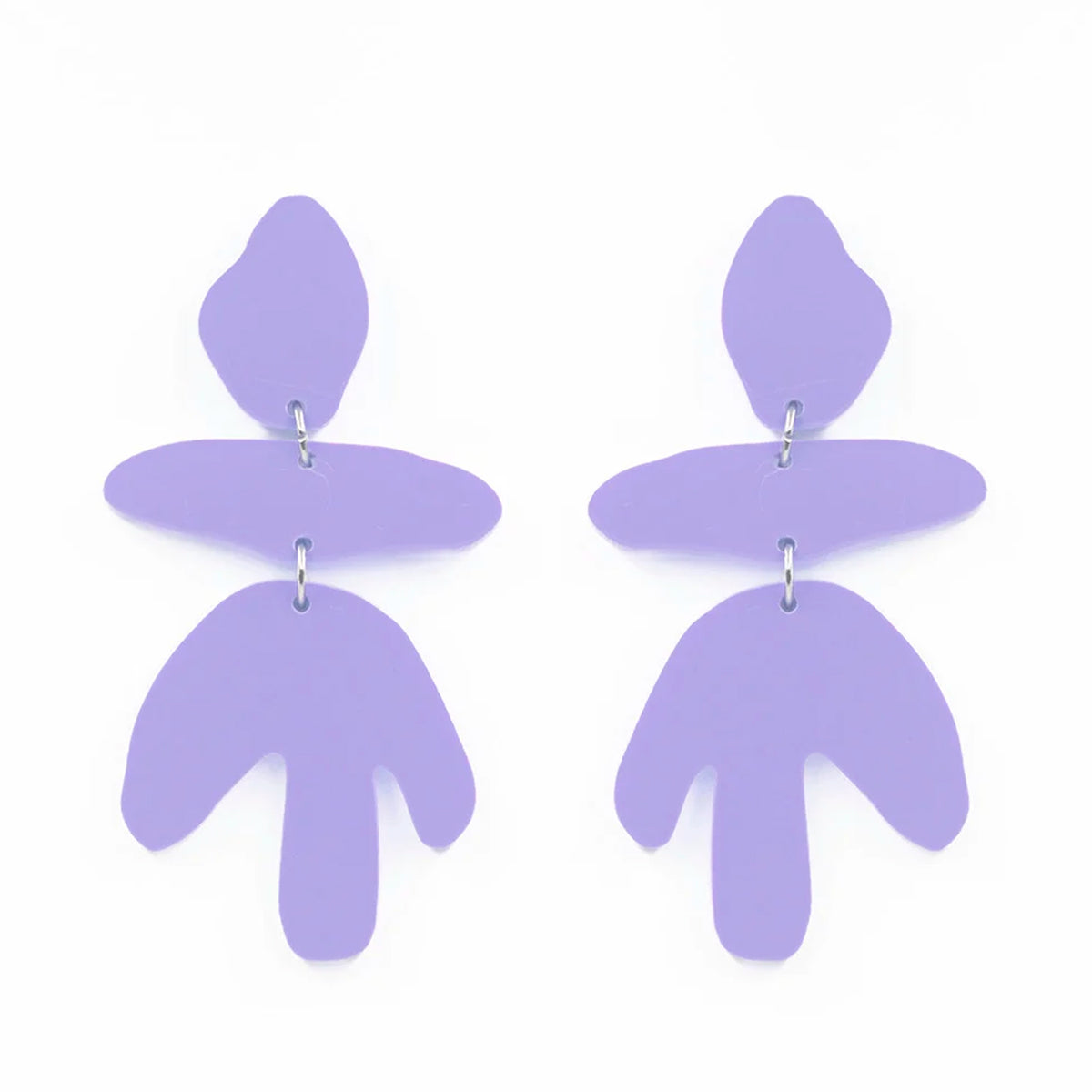 Pendientes - Abstracta Lila