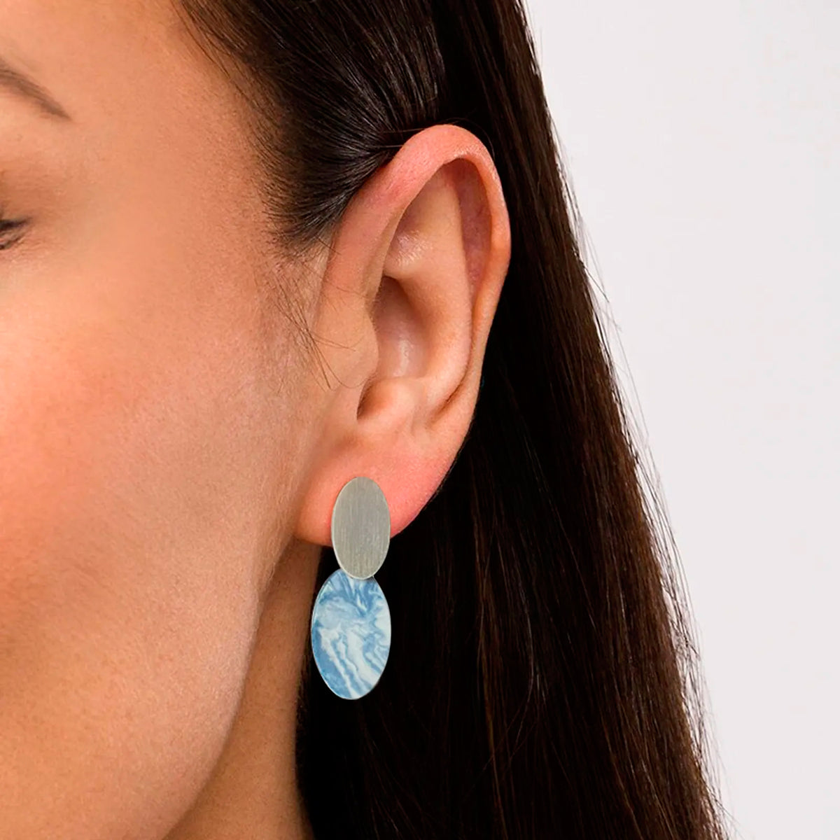 Pendientes Lavs Jewels - Agate Blue