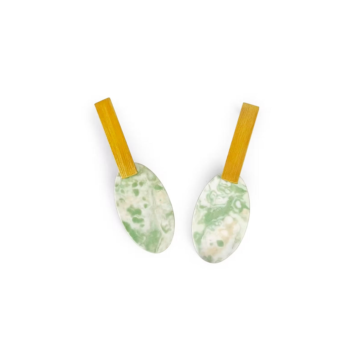 Pendientes Lavs Jewels - Agate Green