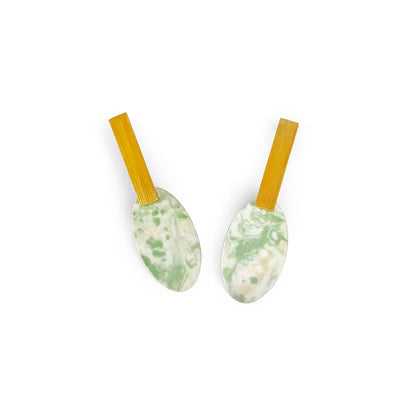 Pendientes Lavs Jewels - Agate Green