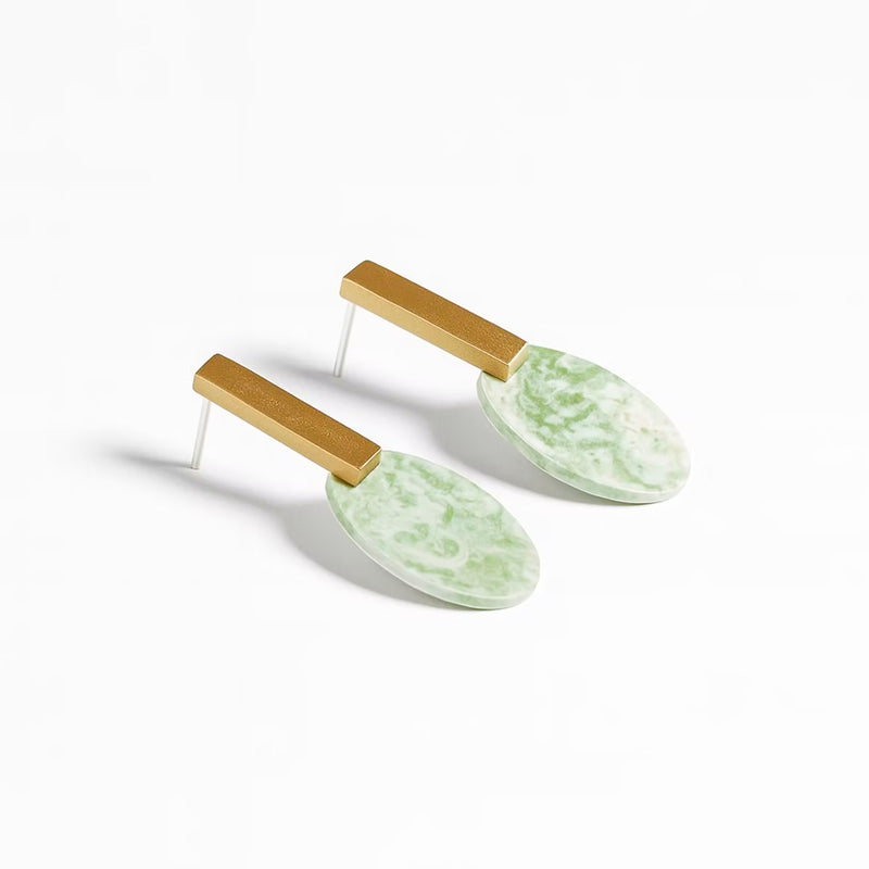 Pendientes Lavs Jewels - Agate Green