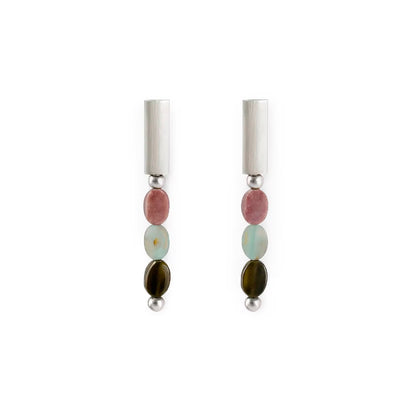 Pendientes Lavs Jewels - Amazonite Silver