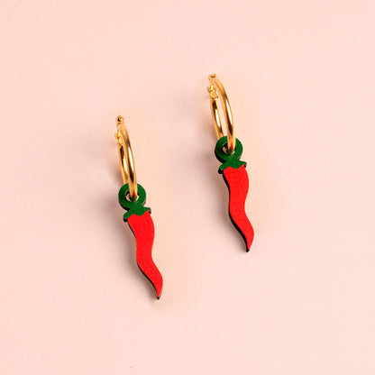 Pendientes de aro - Chili Pepper 🌶️