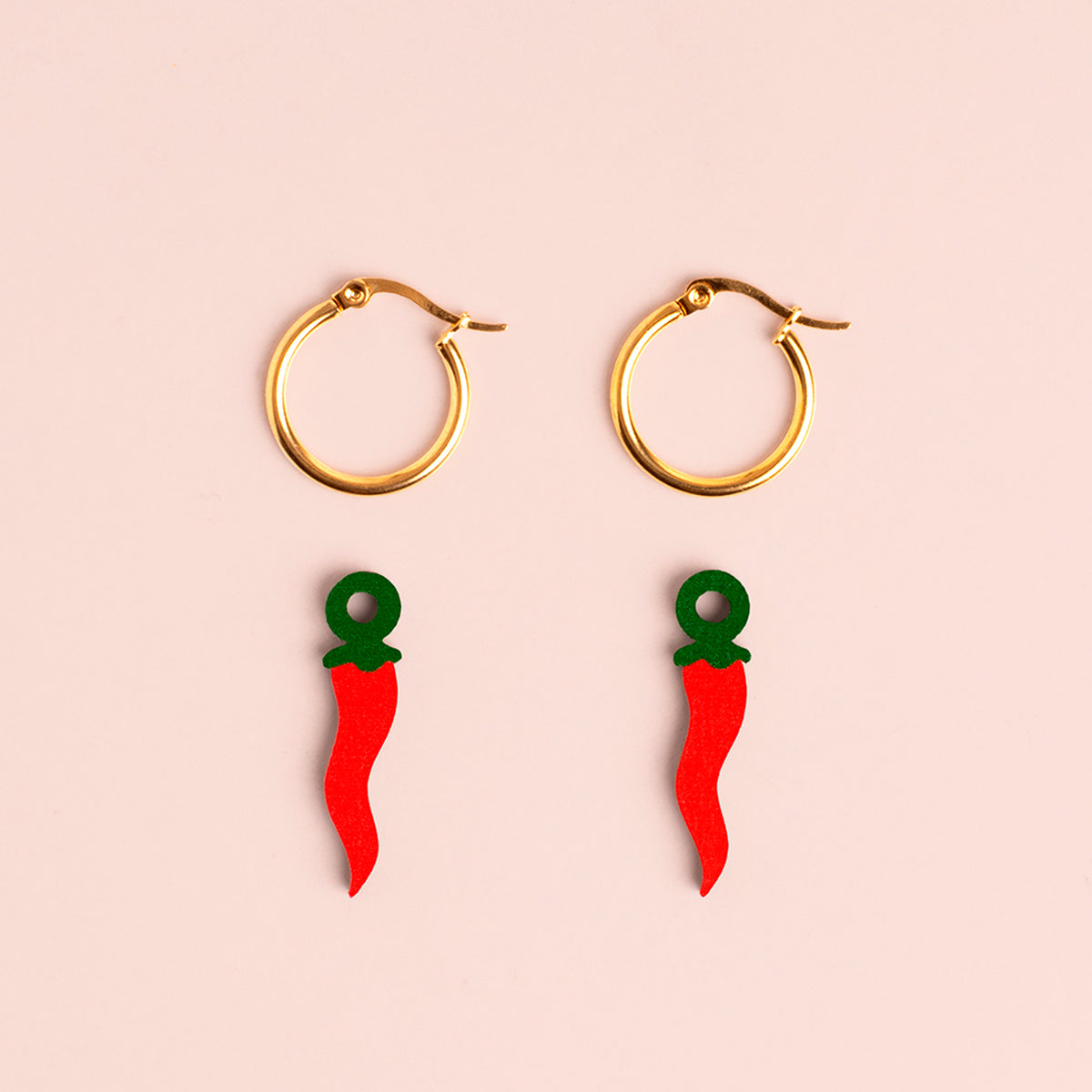 Pendientes de aro - Chili Pepper 🌶️