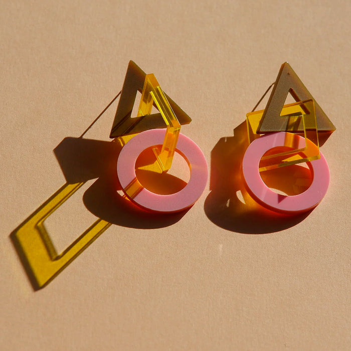 Pendientes - Esencial Topo, Amarillo y Rosa