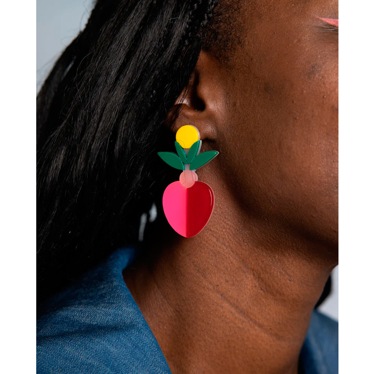 Pendientes Viva - Frutas y Flores Fresa