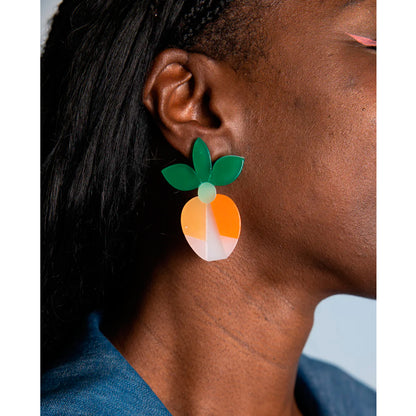 Pendientes Viva - Frutas y Flores Melocotón