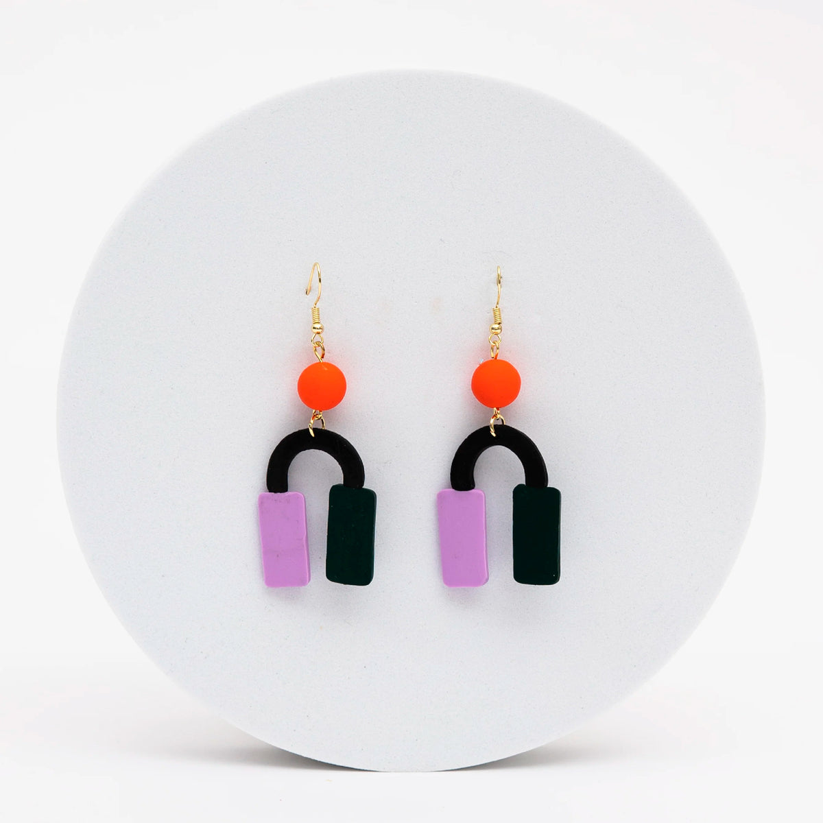 Pendientes Viva - Geométrico Móvil Negro