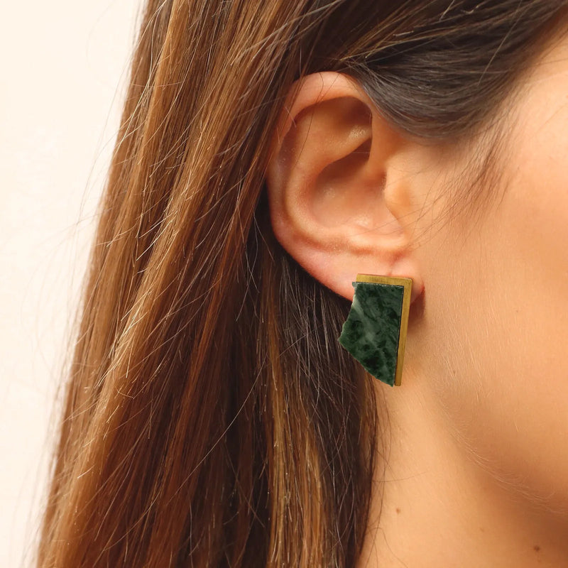 Pendientes Lavs Jewels - Green Marble