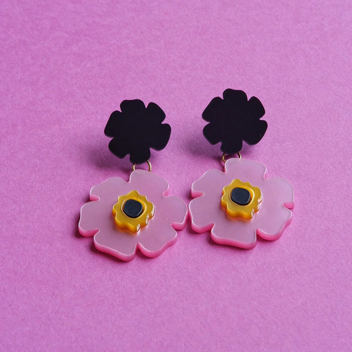 Pendientes - Korola Rosa Amarillo