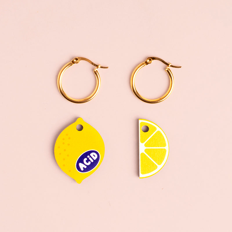 Pendientes de aro - Lemon 🍋