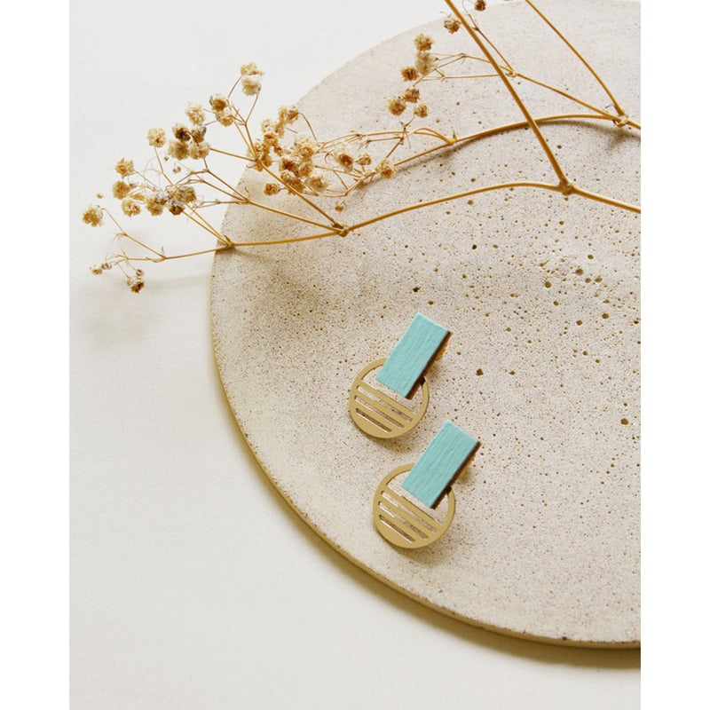 Pendientes - Bar Studs Mint