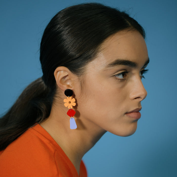 Pendientes - Miscelánea Naranja y Lila