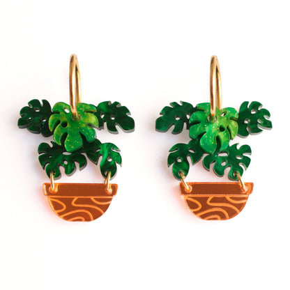 Pendientes - Monstera