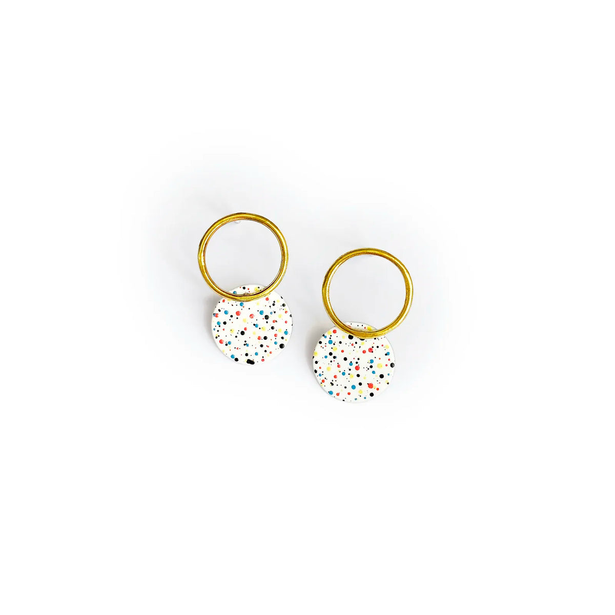 Pendientes Lavs Jewels - Mottled White