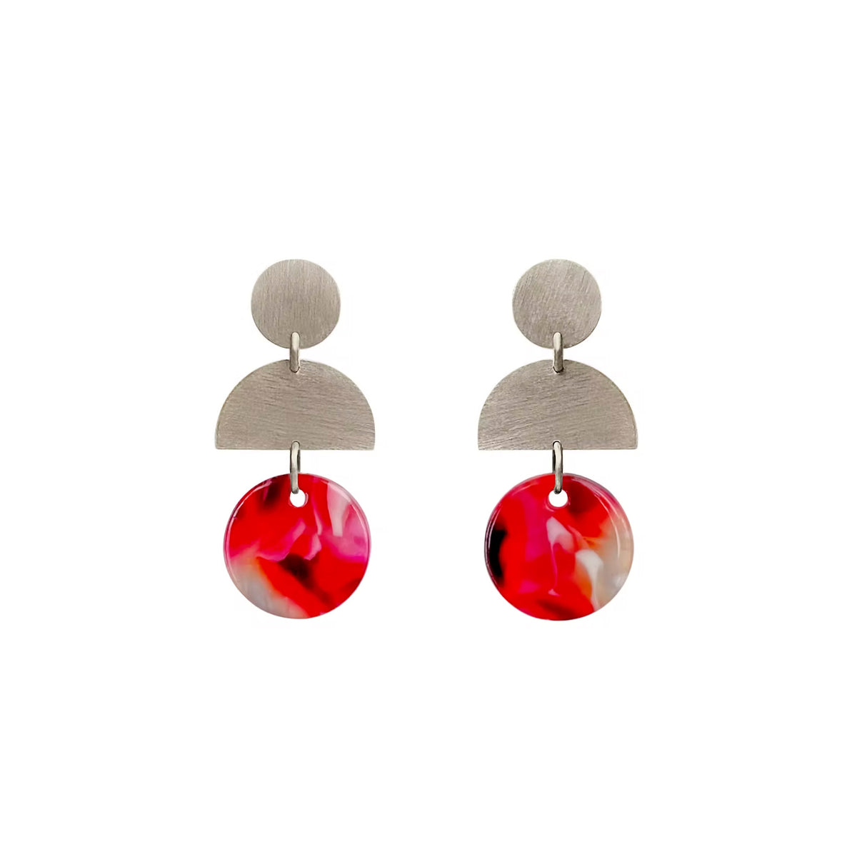 Pendientes Lavs Jewels - Pale Red Large