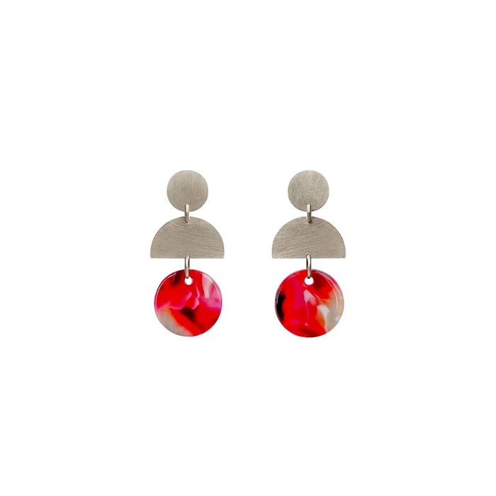 Pendientes - Pale Red Large