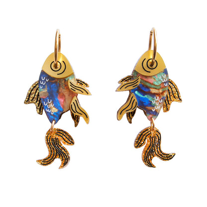 Pendientes - Pez Dorado