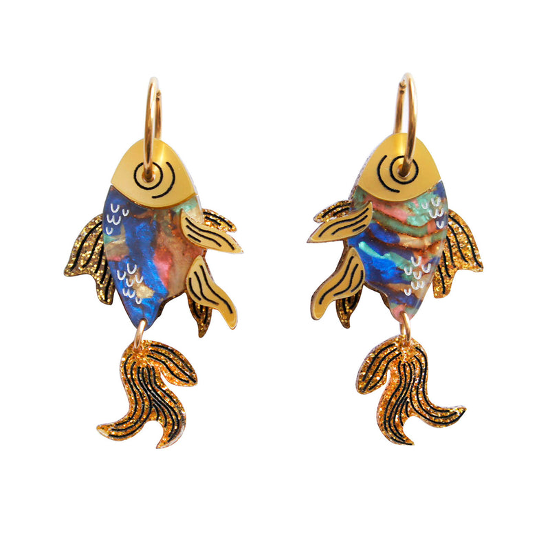 Pendientes - Pez Dorado