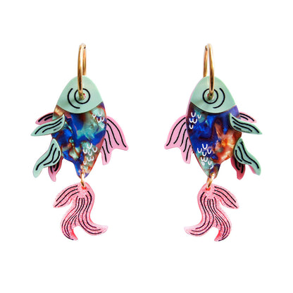 Pendientes - Pez Rosa