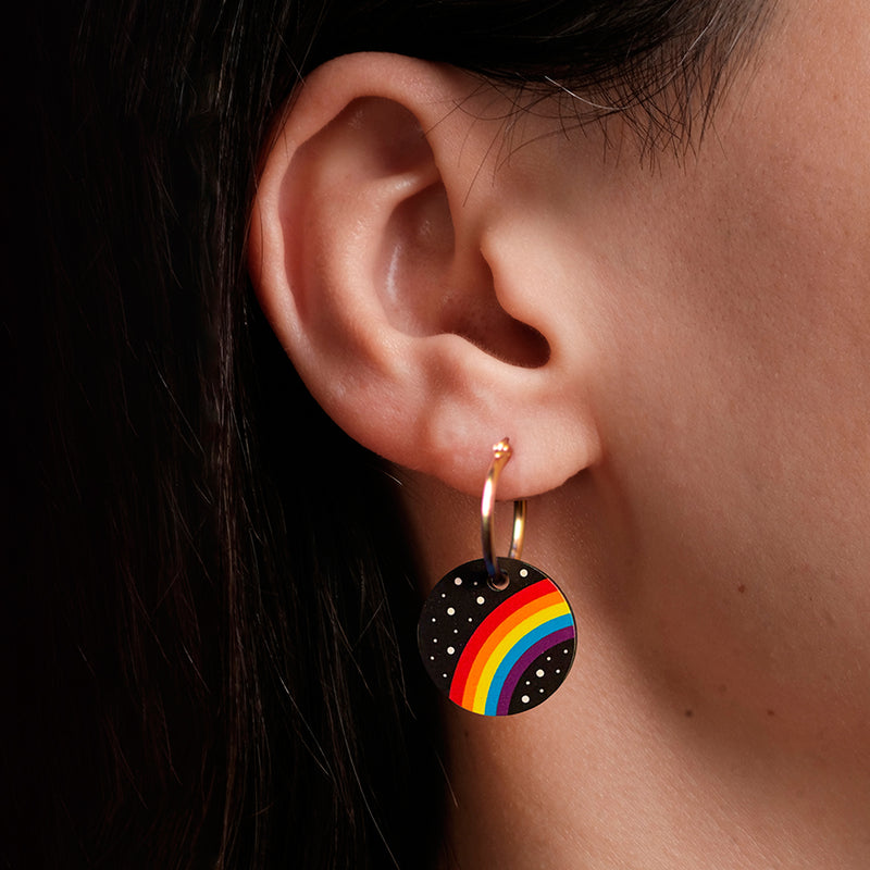 Pendientes de aro - Rainbow 🌈
