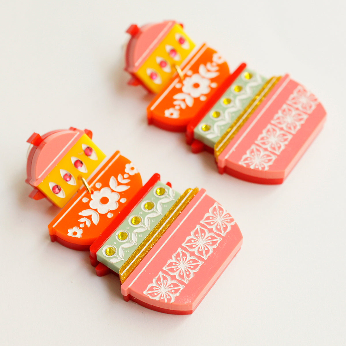 Pendientes - Recipientes Pyrex Retro