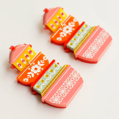 Pendientes - Recipientes Pyrex Retro