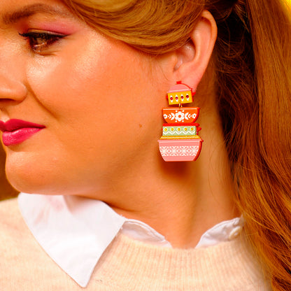Pendientes - Recipientes Pyrex Retro