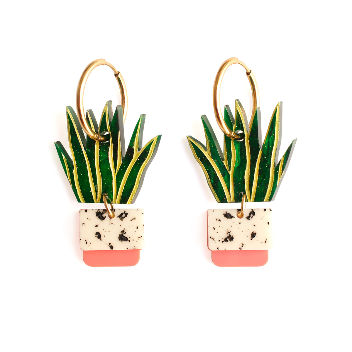 Pendientes - Sansevieria