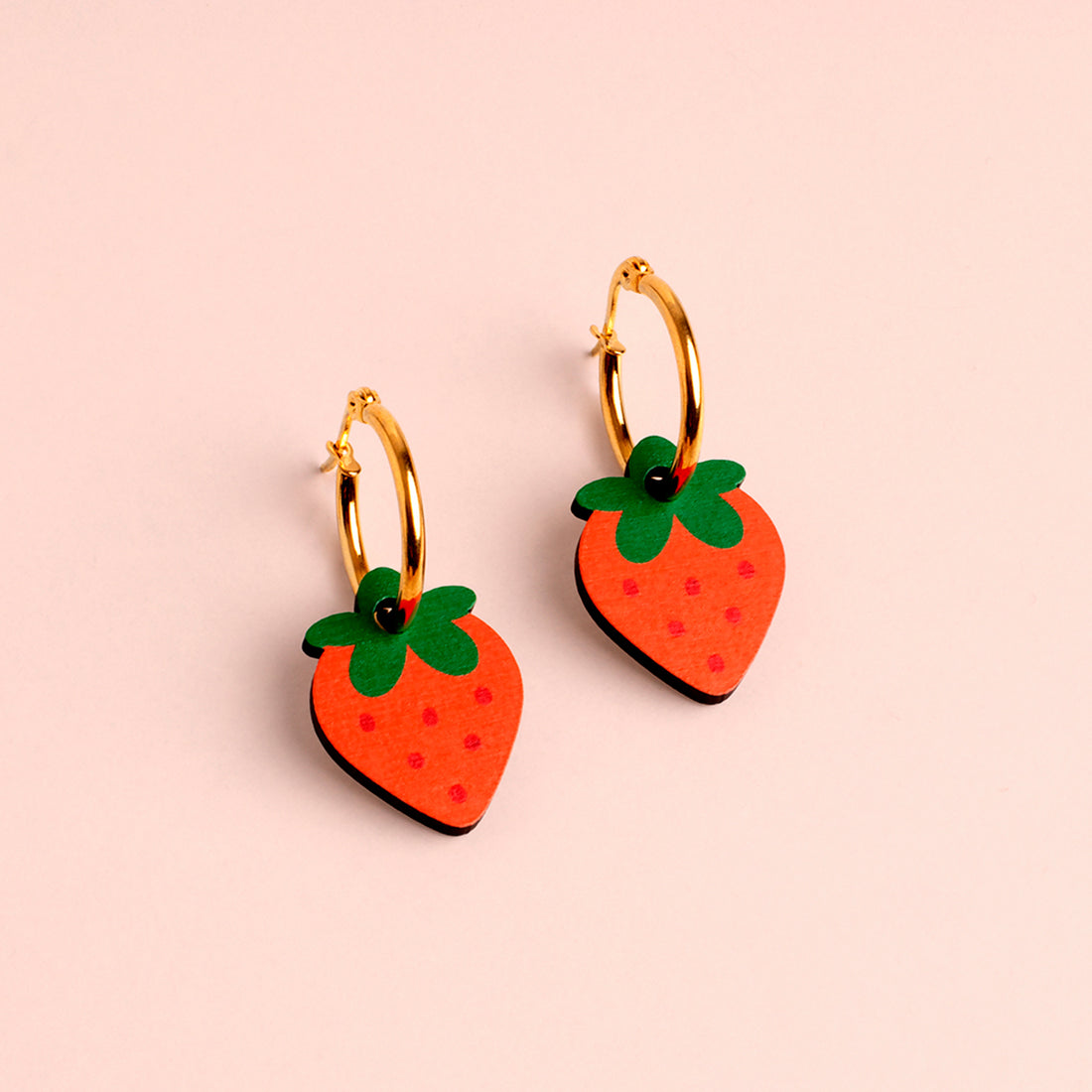 Pendientes de aro - Strawberry 🍓