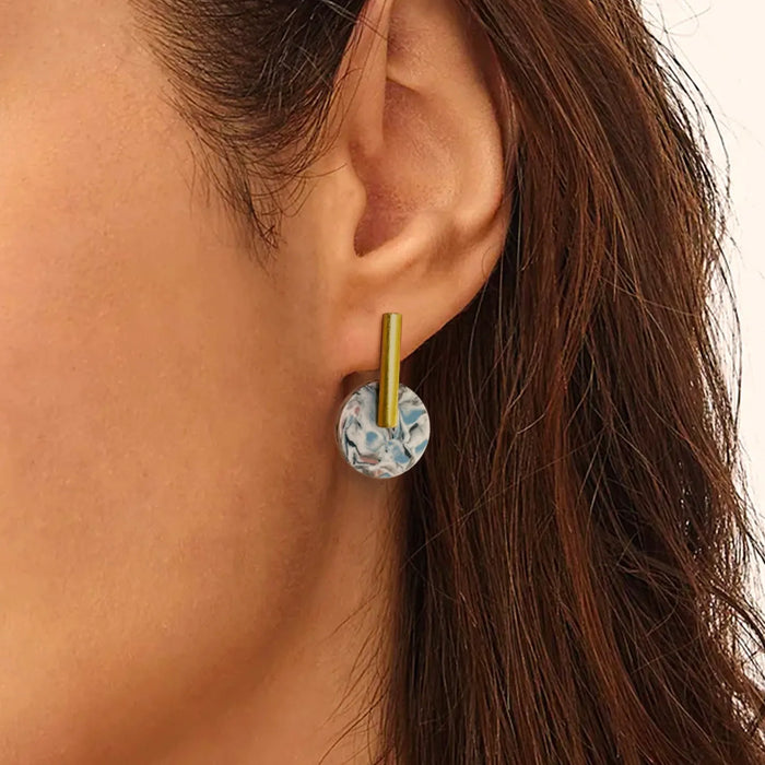 Pendientes - Terrazo Blue