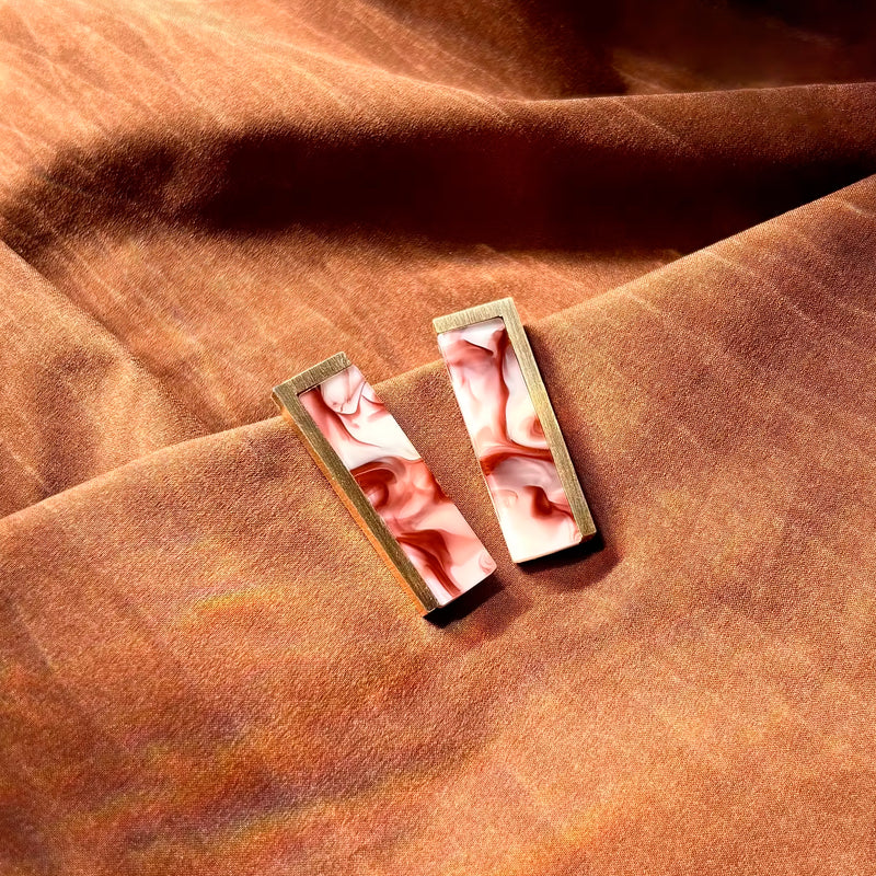 Pendientes Lavs Jewels - Tile Brown