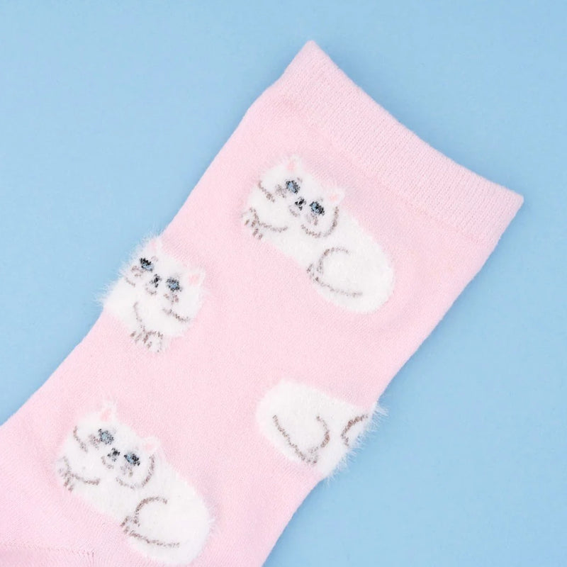 Calcetines - Gato Persa Blanco
