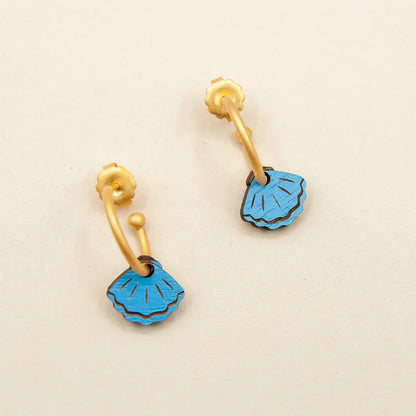 Pendientes de aro Materia Rica - Petite Shells