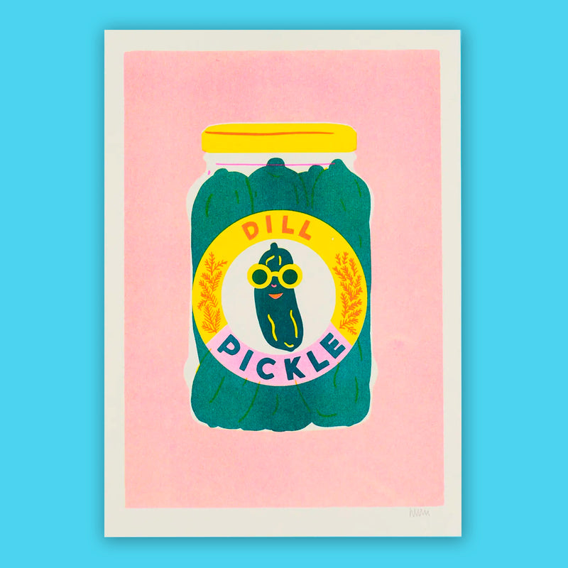 Print de Naomi Wilkinson A4 - "Pickle" 🥒