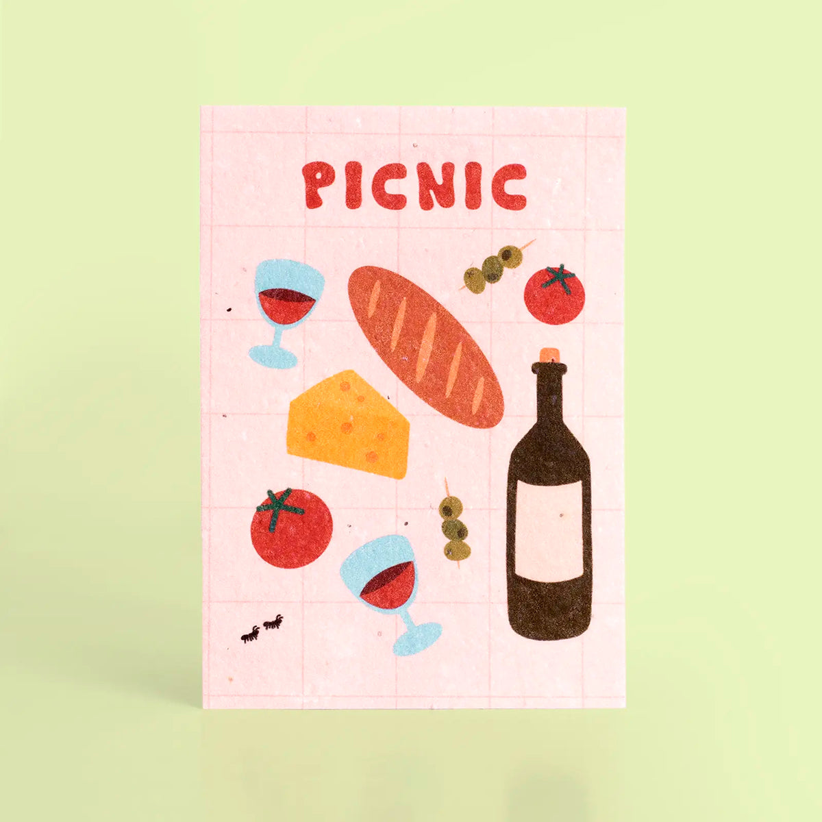 Postal plantable - Picnic 🍷🥖🧀