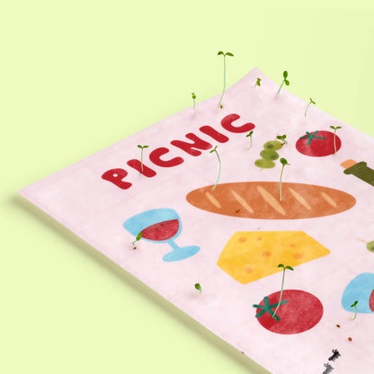 Postal plantable - Picnic 🍷🥖🧀