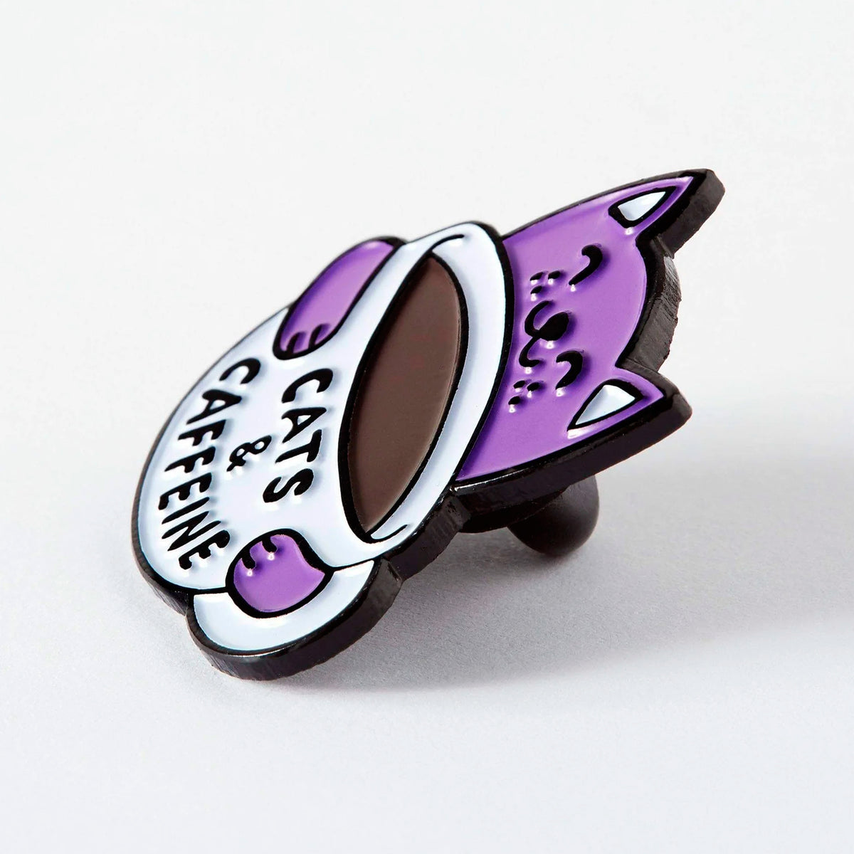Pin - "Cats &amp; Caffeine" 🐱☕