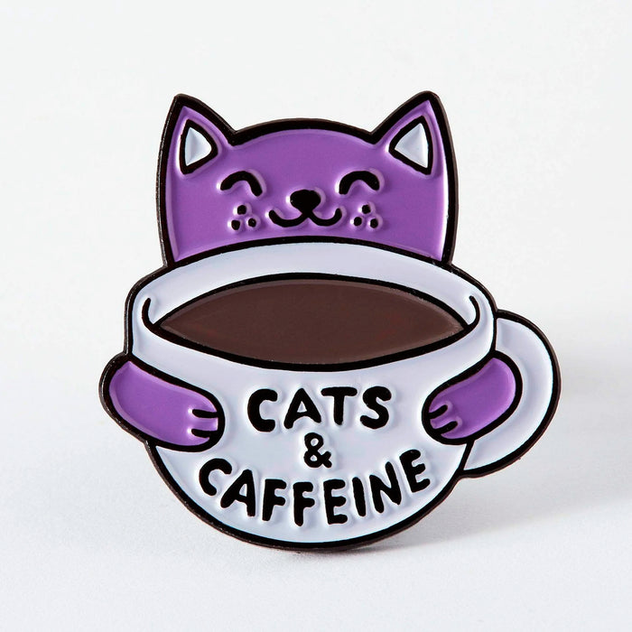 Pin - "Cats & Caffeine" 🐱☕