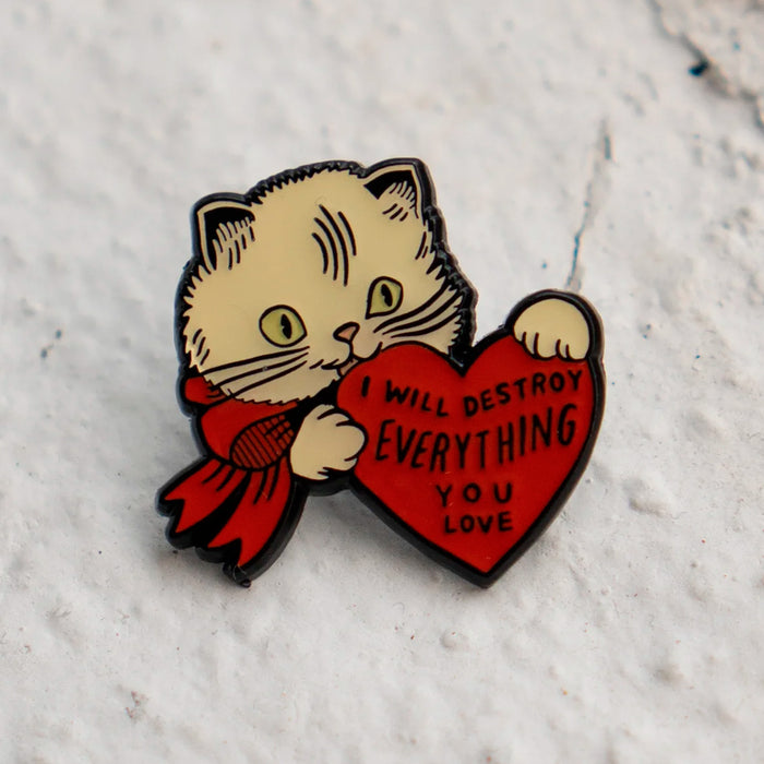 Pin - Destroy Cat 😼